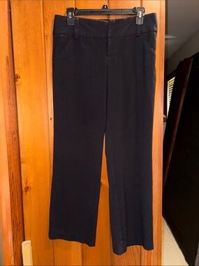 Daisy Fuentes Black Straight-Leg Dress Pants